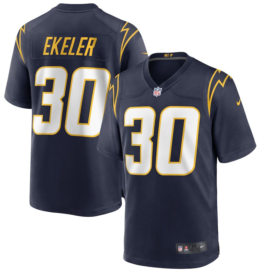 Men Los Angeles Chargers 30 Austin Ekeler Nike Navy Alternate Game NFL Jersey